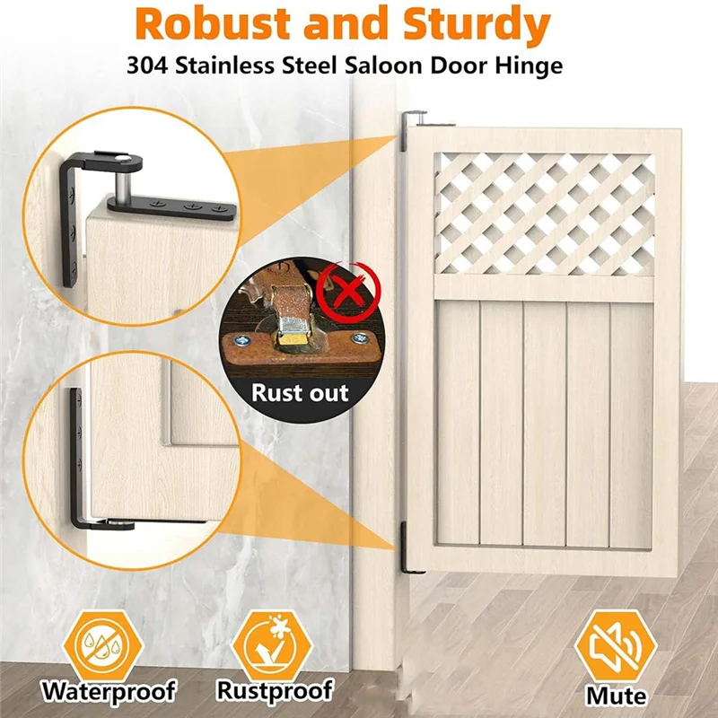 ABZL para herrajes de puertas batientes para bisagras de puertas batientes Bisagras de puertas de cafetería Bisagras de puertas de salón