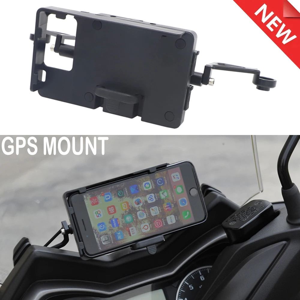 Motorcycle Front Phone Stand Holder Smartphone Phone GPS Navigaton Plate Bracket For Yamaha XMAX 300 XMAX300 X MAX 300 250 125