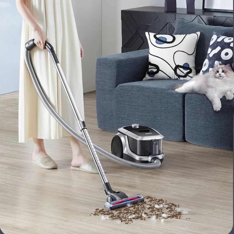 

Home Horizontal Type Vacuum Cleaner High Suction Pet Hair Remover Compact Handheld Carpet Cleaner Powerful Cleaning Device