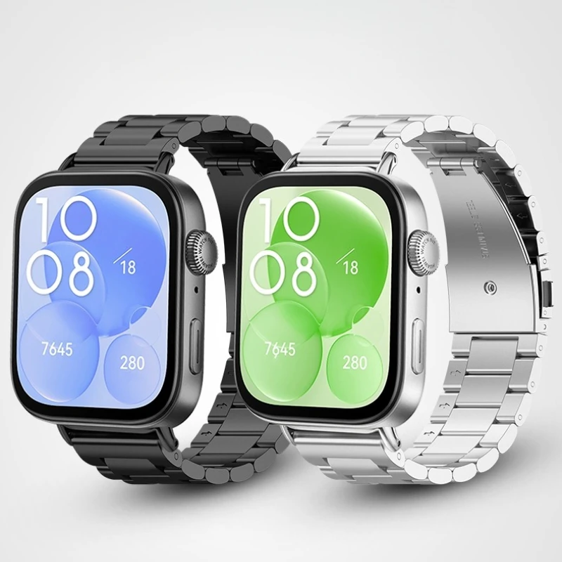 Metallarmband für Huawei Watch FIT 1/2/3/4/4pro/5/5pro Zubehör Uhrenarmband Stahl Metallarmband Correa Huawei Watch fit 3 4 Band