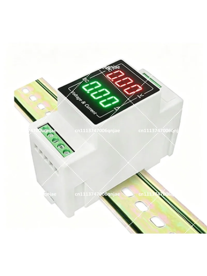 DC Digital Display Voltmeter Ammeter 100V 20A 50A 1000V Rail Type Integrated Meter