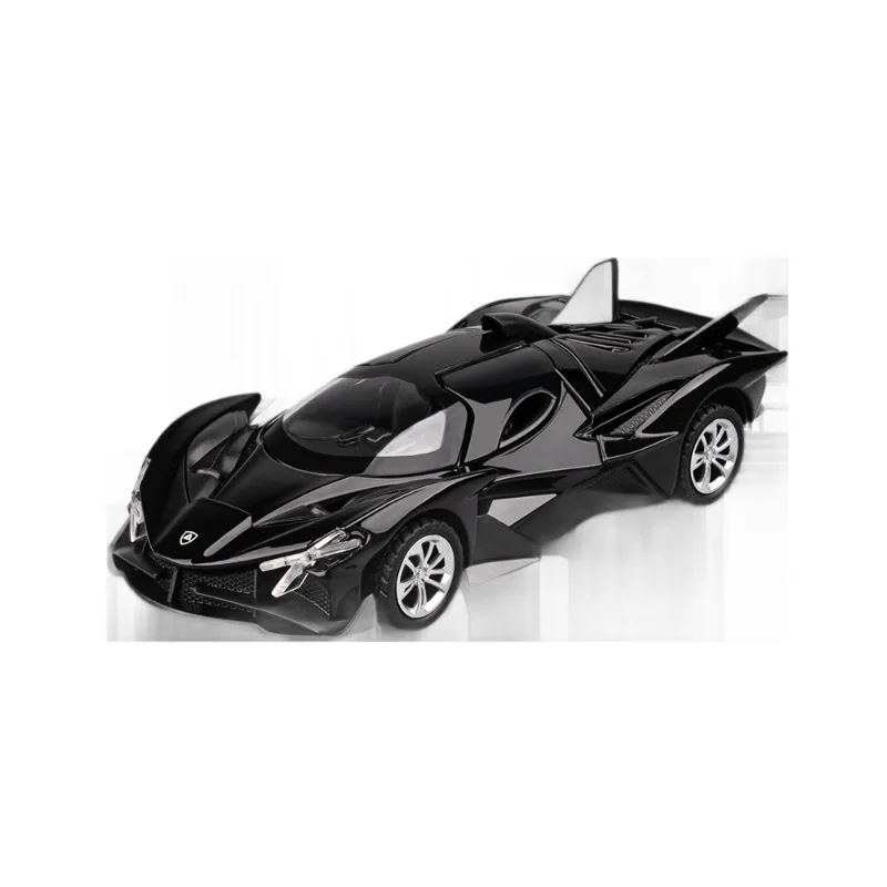 

1:36 Scale Apollo EVO Sports Car Model Toy Music Light Doors Opened Pull Back Miniature Models Hobby Ornaments