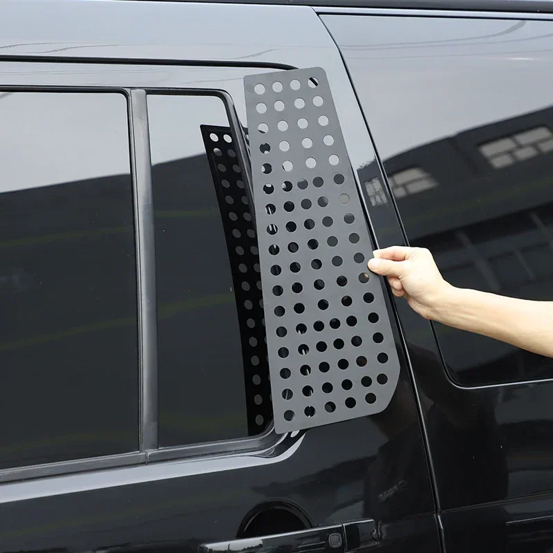 

For Land Rover Discovery 3 Discovery 4 LR3 LR4 2004-2016 Black Car Rear Window Glass Guard Plate Trim Stickers Car Accessories