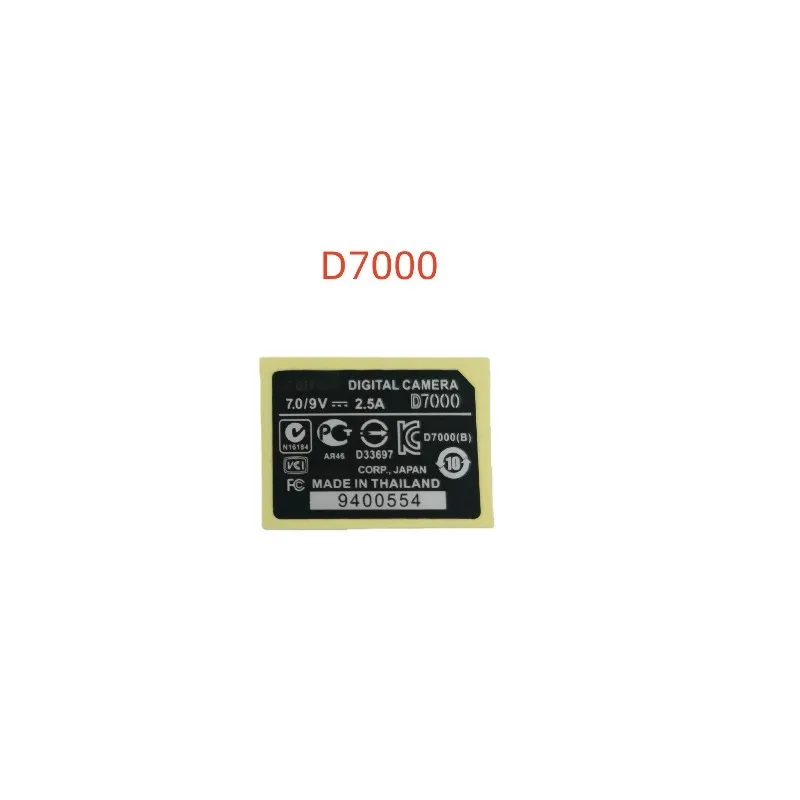 Bottom label Paper body number paper  for Nikon D7000 D5500