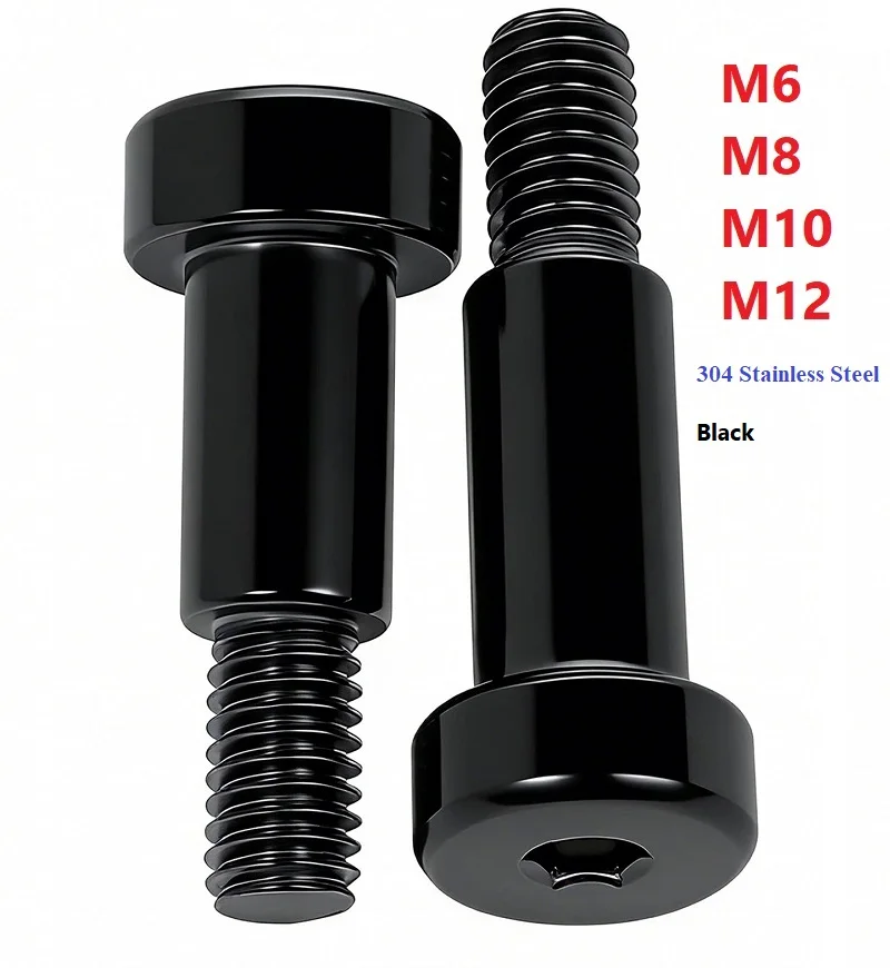 

Guangluo SUS304 Stainless Steel Hex Hexagon Socket Cap Head M6 M8 M10 M12 Roller Bearing Shoulder Screw Allen Bolt Black