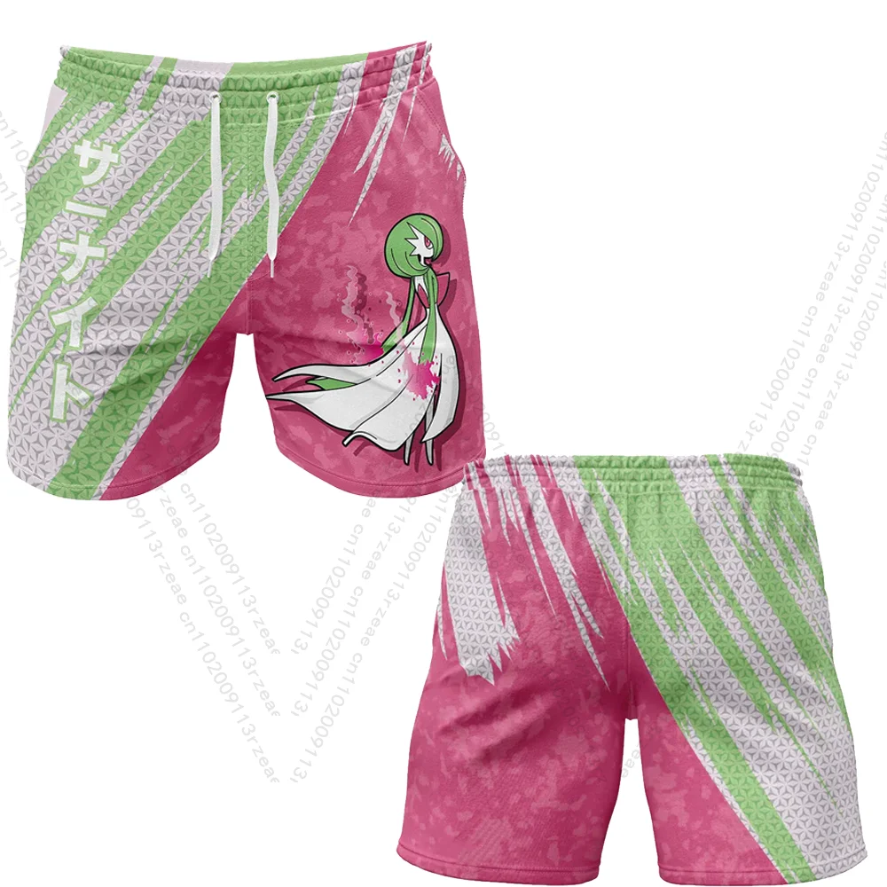 

Шорты для фитнеса в стиле аниме Pokemon Gardevoir, повседневная уличная дышащая одежда с принтом для мальчиков и девочек, униформа, подарочные шорты с игрушечным принтом