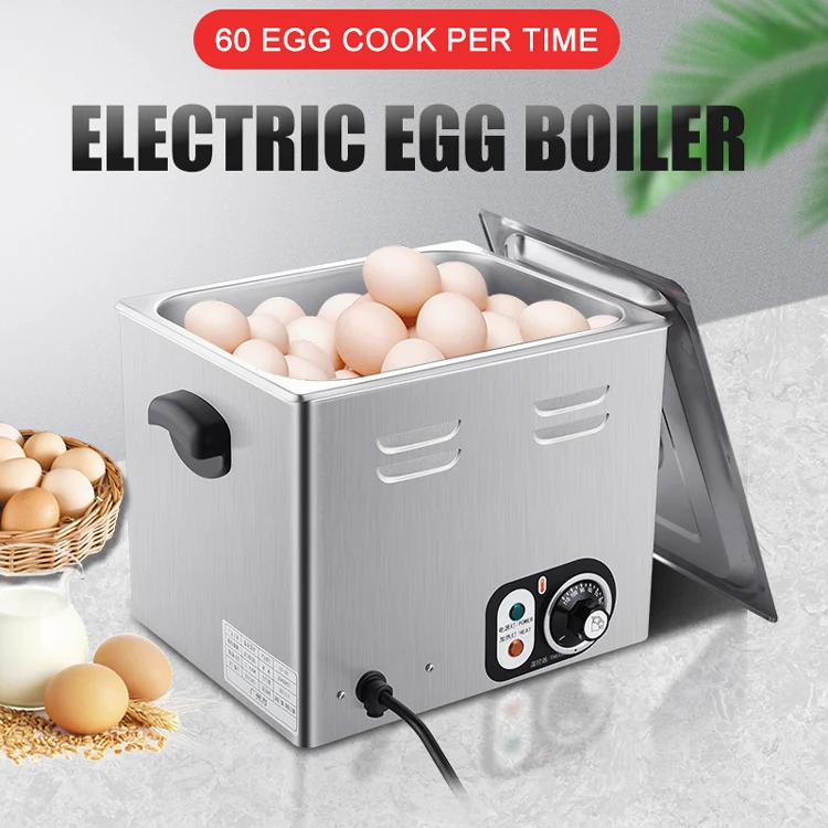 Commercial 60 egg boiler electric cooker machine steamer with timer