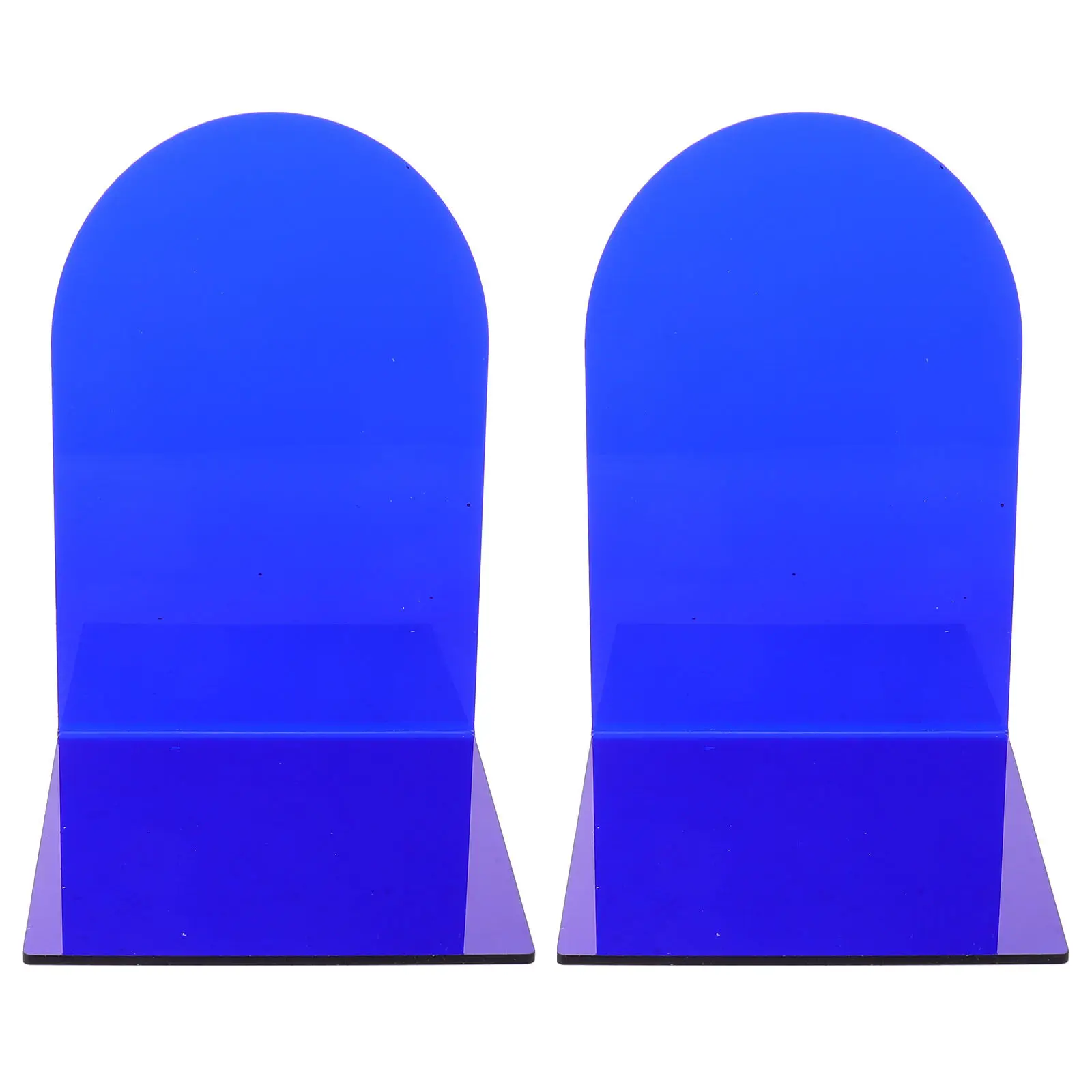 2Pcs Acrylic Bookends Clear Transparent L Shaped Desktop Book Holder Modern Book Support Stand for Office Shelf Library Dorm