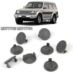 8Pcs Car Inner Door Grab Handle Screw Caps Cover Plugs MB777725 MB777731 for Mitsubishi PAJERO SHOGUN MK2 V31 V33 V43 1990-2000