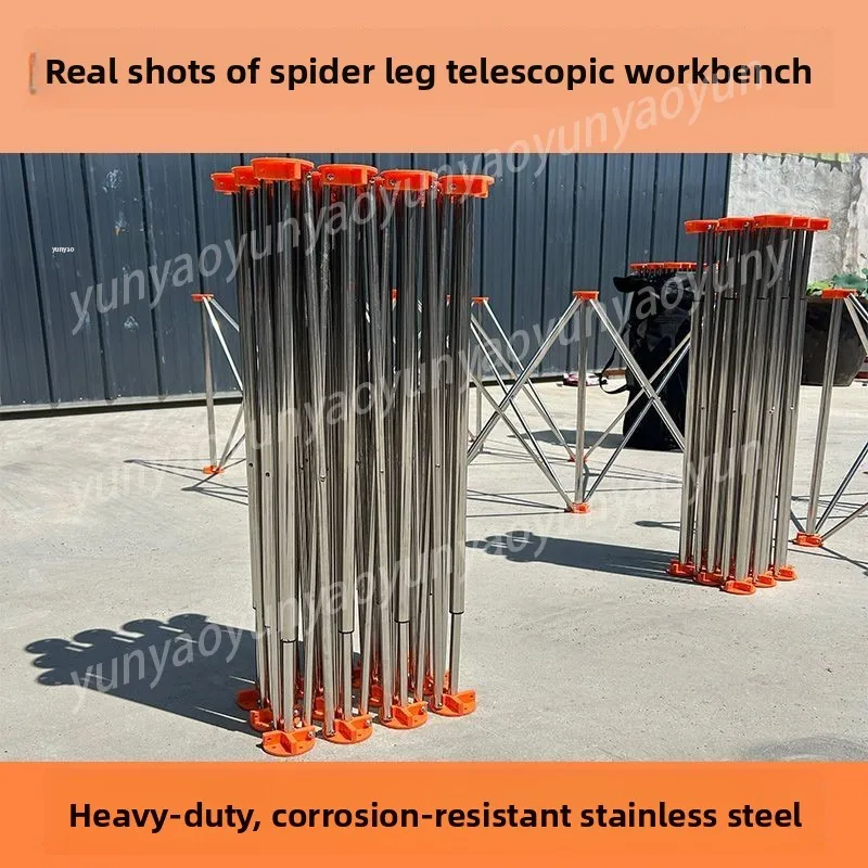 

Многофункциональный телескопический рабочий стол-тренога из нержавеющей стали для мастерской и деревообработки