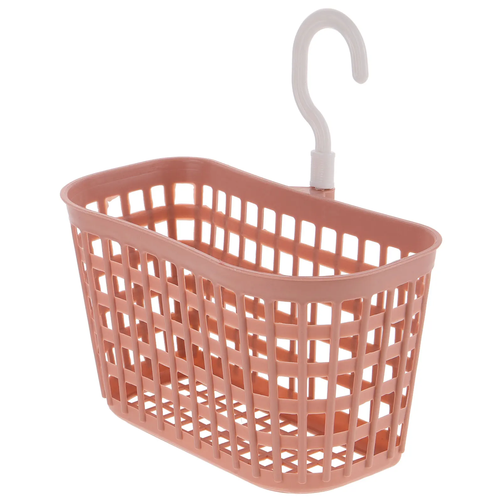 

Hanging Basket Plastic Storage Organizer with Rotatable Hook for Kitchen Bathroom Hollow Design Wall Mount Drain Basket Storage