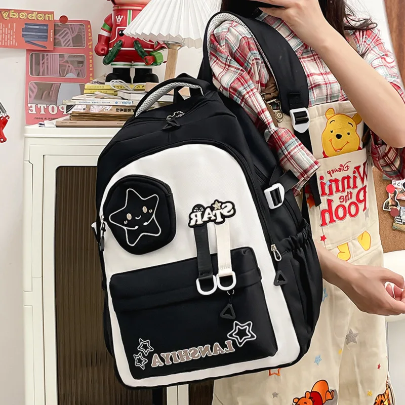 

Водонепроницаемый нейлоновый рюкзак для женщин, школьный рюкзак для девочек-подростков, студенток колледжей, дорожный рюкзак, легкий повседневный рюкзак