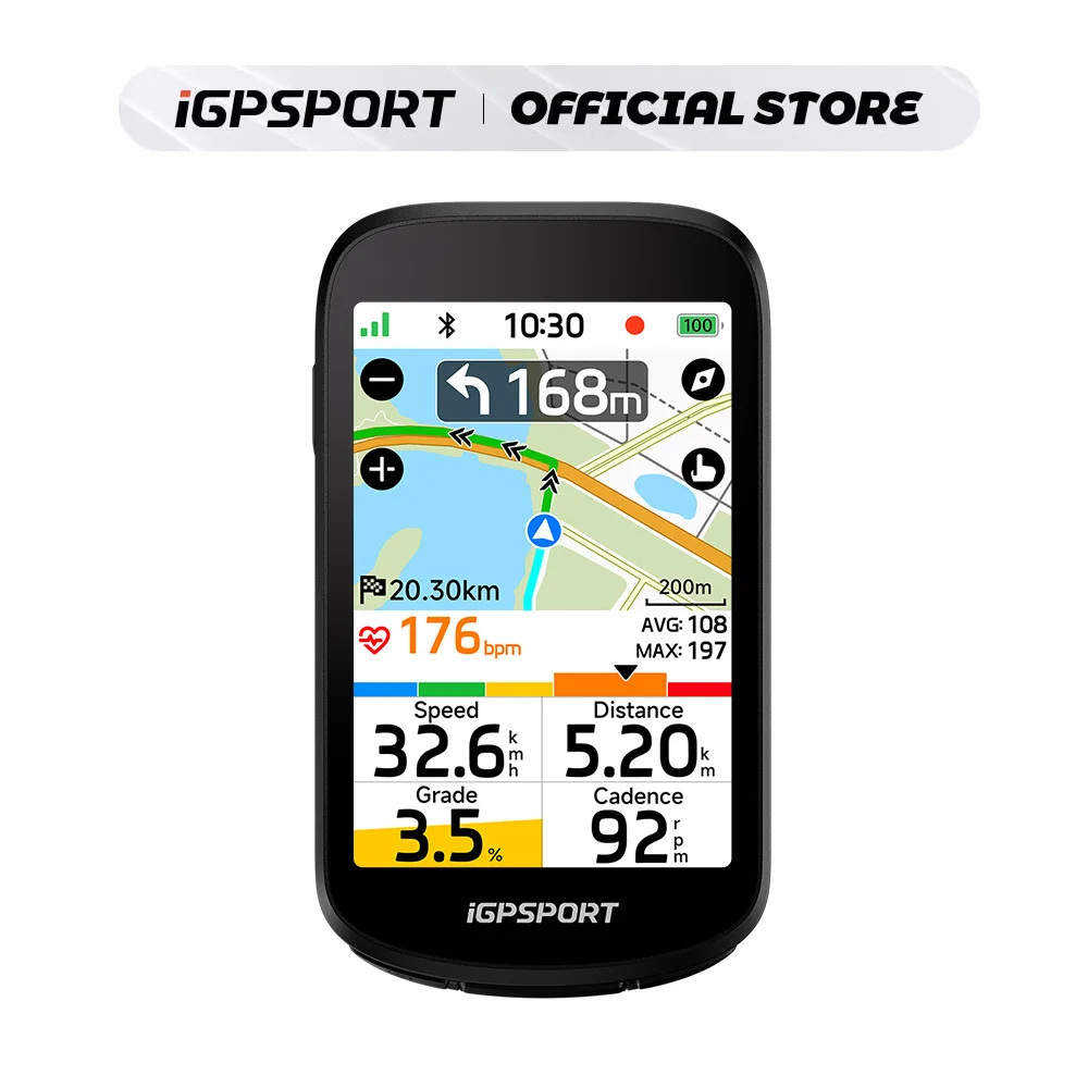 Ordinateur de vélo tactile iGPSPORT BSC500, GPS, navigation mondiale, navigation sans fil, avec sonnette numérique pour vélo