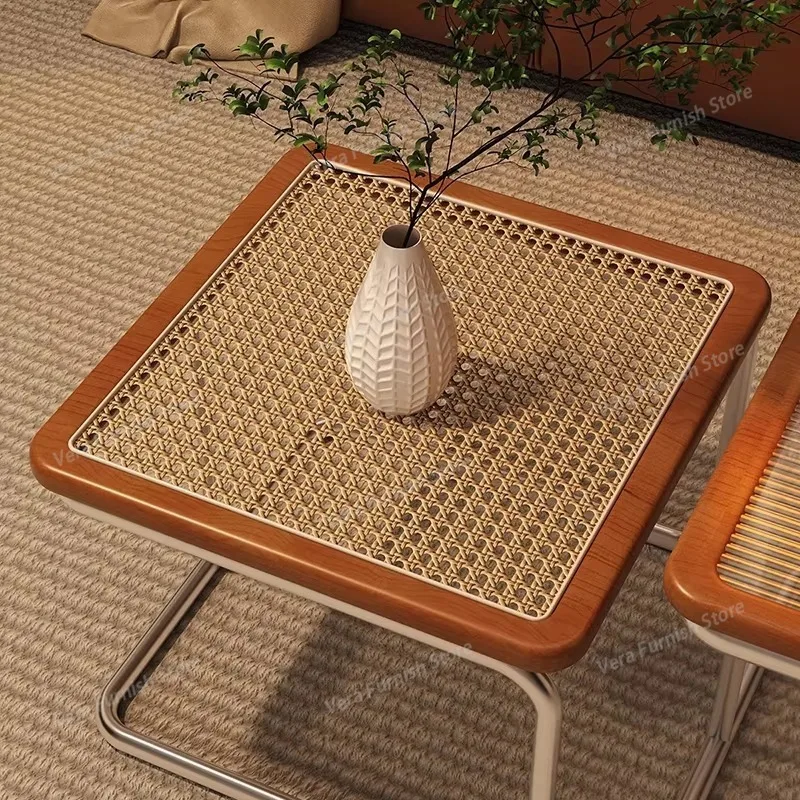 

Nordic Luxury Coffee Tables Square Aesthetic Simple Unique Metal Design Side Table Basse De Salon Living Room Furniture FYCT