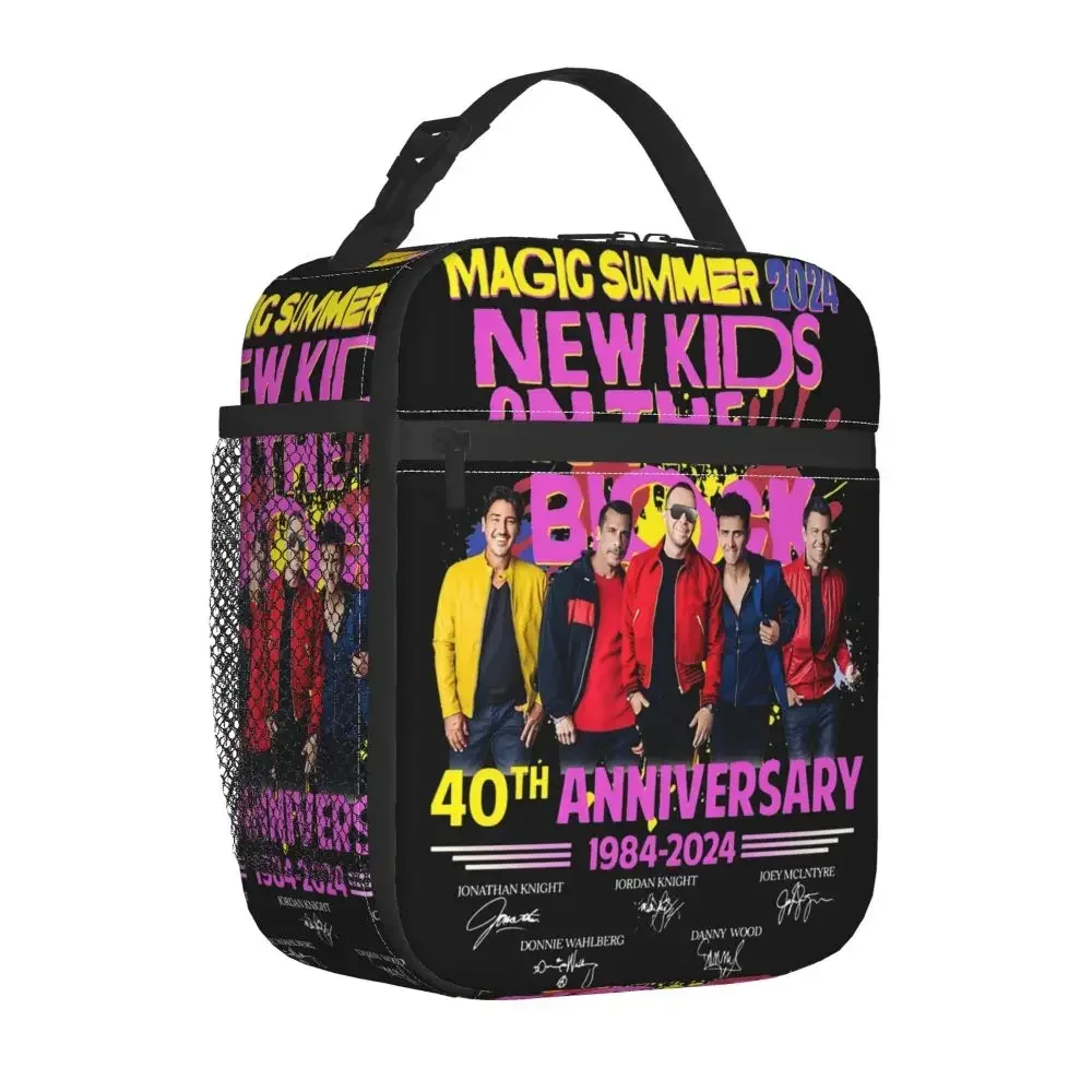 

Многоразовая термосумка для обедов NKOTB Rock Band для детей, термоконтейнер для еды, для прогулок и поездок