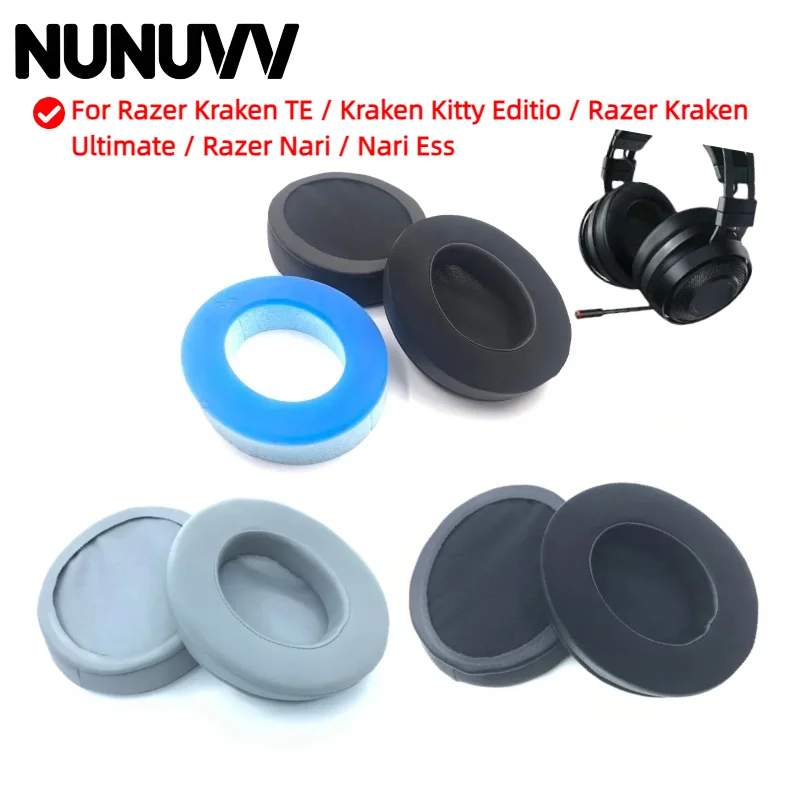 

Replacement Earpads for Razer Kraken TE / Kraken Kitty Editio / Razer Kraken Ultimate Nari / Nari Ess Headphones Earmuffs
