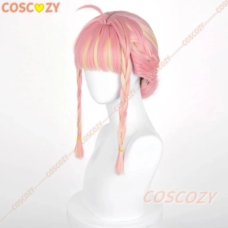 

2025 11 Game OW Синтетический Анжела Зайлер Длинный 40 см Разноцветный галстук Косплей Аниме Парик Мираси Термостойкие волосы Хэллоуин