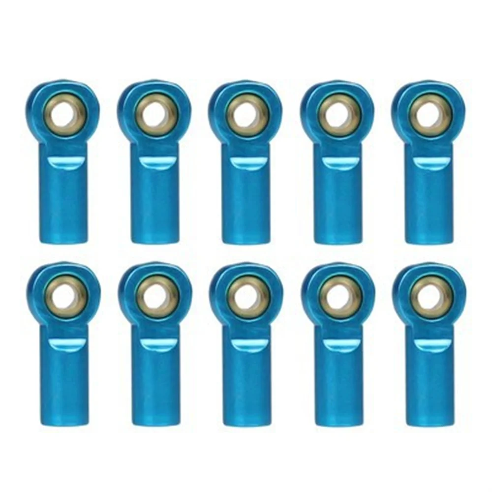 10Pcs M3 Aluminum Ball Joint for 1/10 RC Crawler SCX10 D90 D110 Tamiya - Lightweight Durable Metal Link Rod Ends