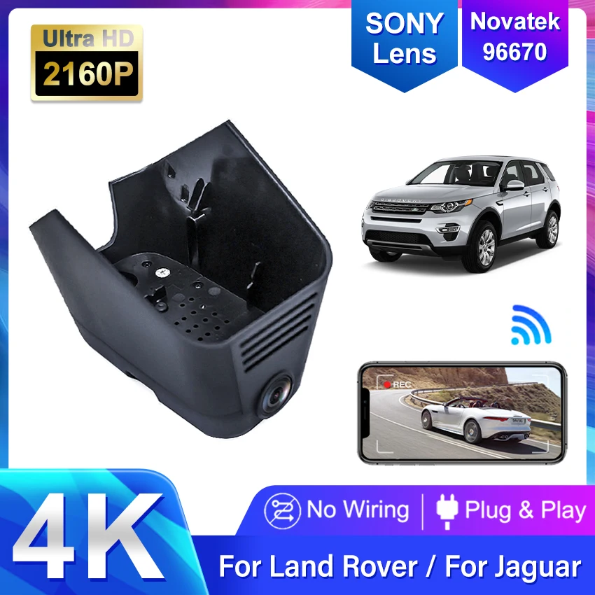 

For Land Rover Velar Jaguar XE XJL E-PACE Plug and Play 4K Dash Cam for Car Camera Recorder Dashcam WIFI Car Dvr Recording