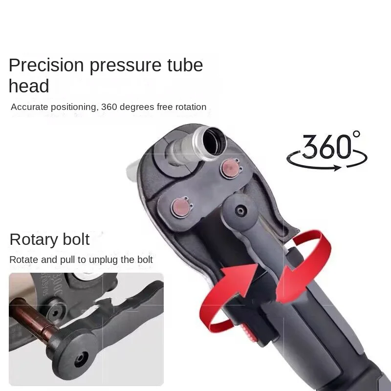0728 Es-1525 Mini Battery Pipe Crimp Tool for Channel Systems, Pipe Crimp Tool for Copper Connections and Multilaye