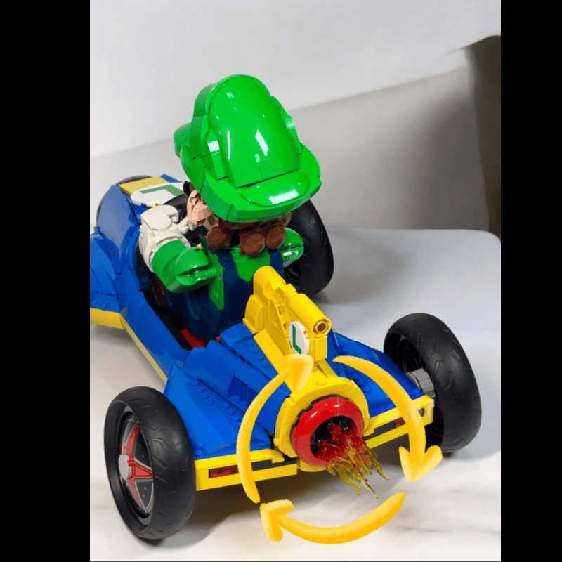 2026 High Sales Film and Television Game Series Building Blocks Luigi Kart 2234 Pcs Suitable for Birthday Gifts To Fans view 3