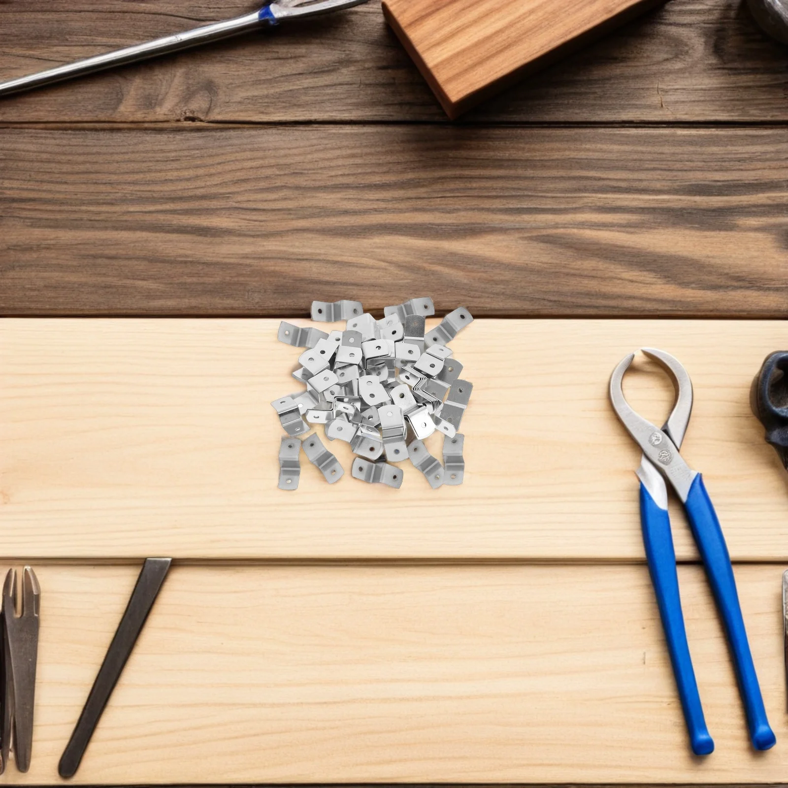 50pcs Z Shape Frame Backing Clips Heavy Duty For Table Tops Shelves Photo Frames Picture Framing Hardware Fasteners