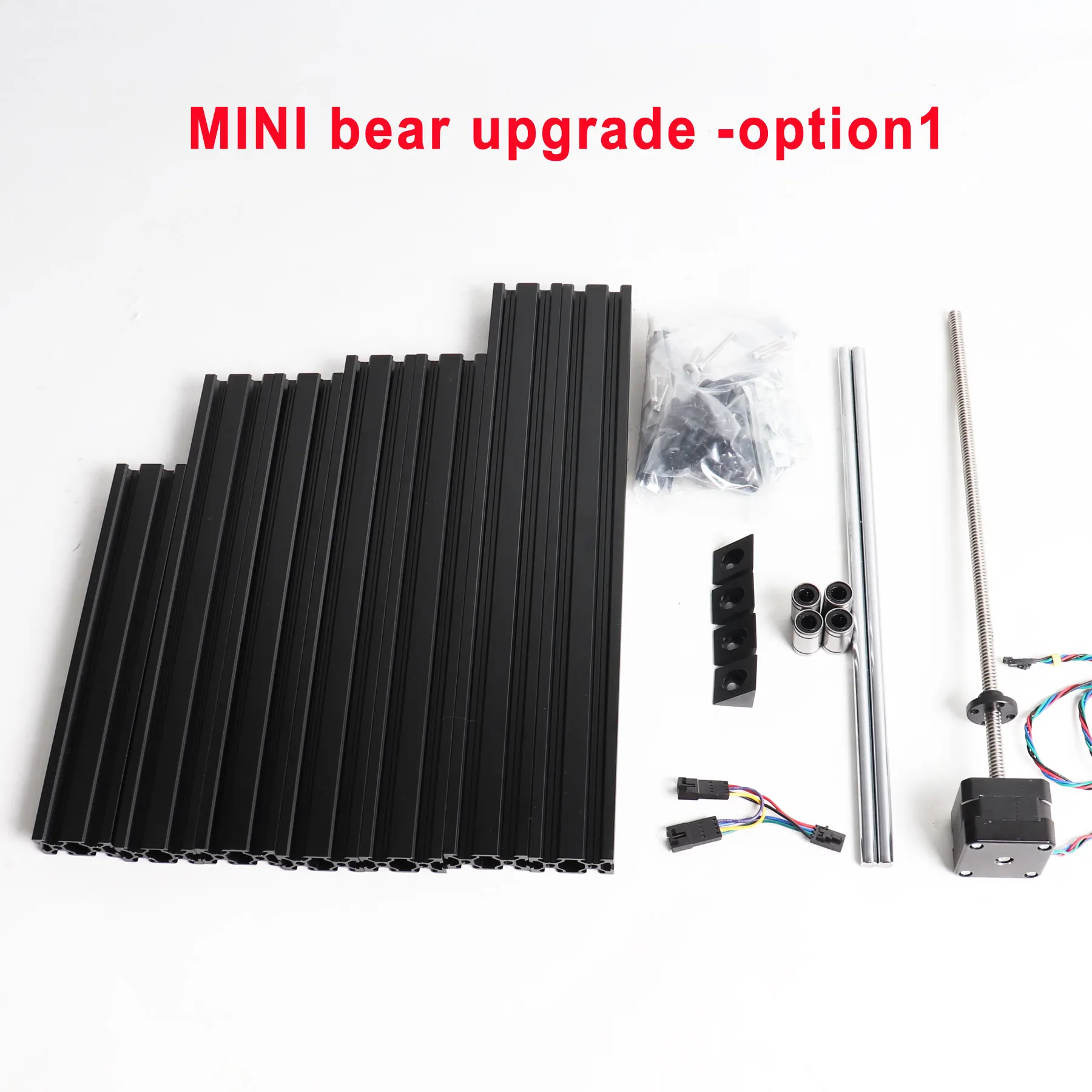 Blurolls Prusa Mini 3d Printer Bear Upgrade Kit with Z Axis Motor LM8UU Bearings Extrusions MINI Bear