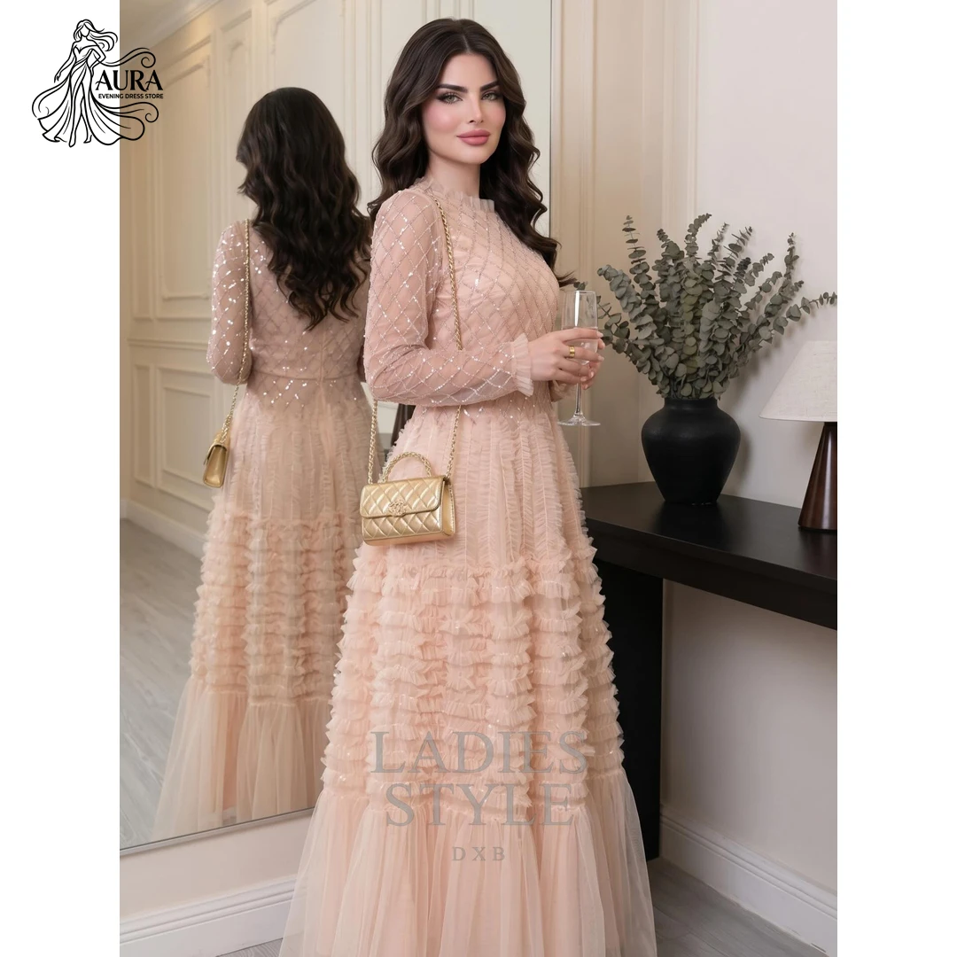 Aura Korean Popular Satin Prom Dress