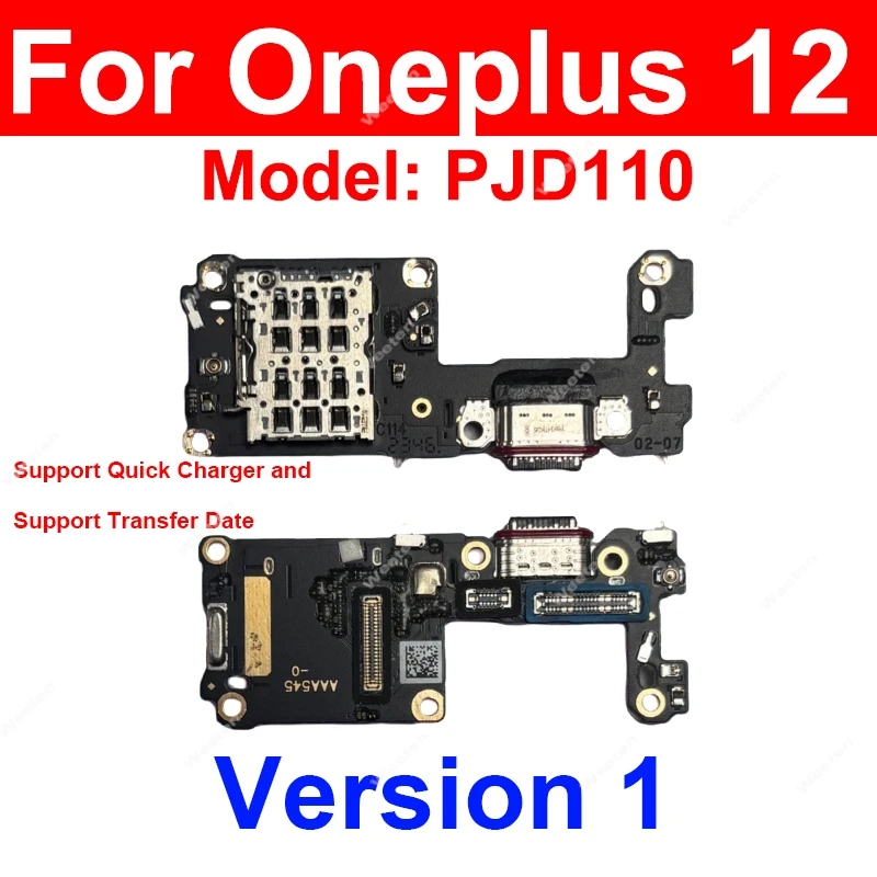 Płytka ładowania USB do OnePlus 1+ 12 12R 13 13R 13T, moduł ładowania USB, port ładowania USB, taśma flex, złącze do naprawy — zdjęcie produktu 2