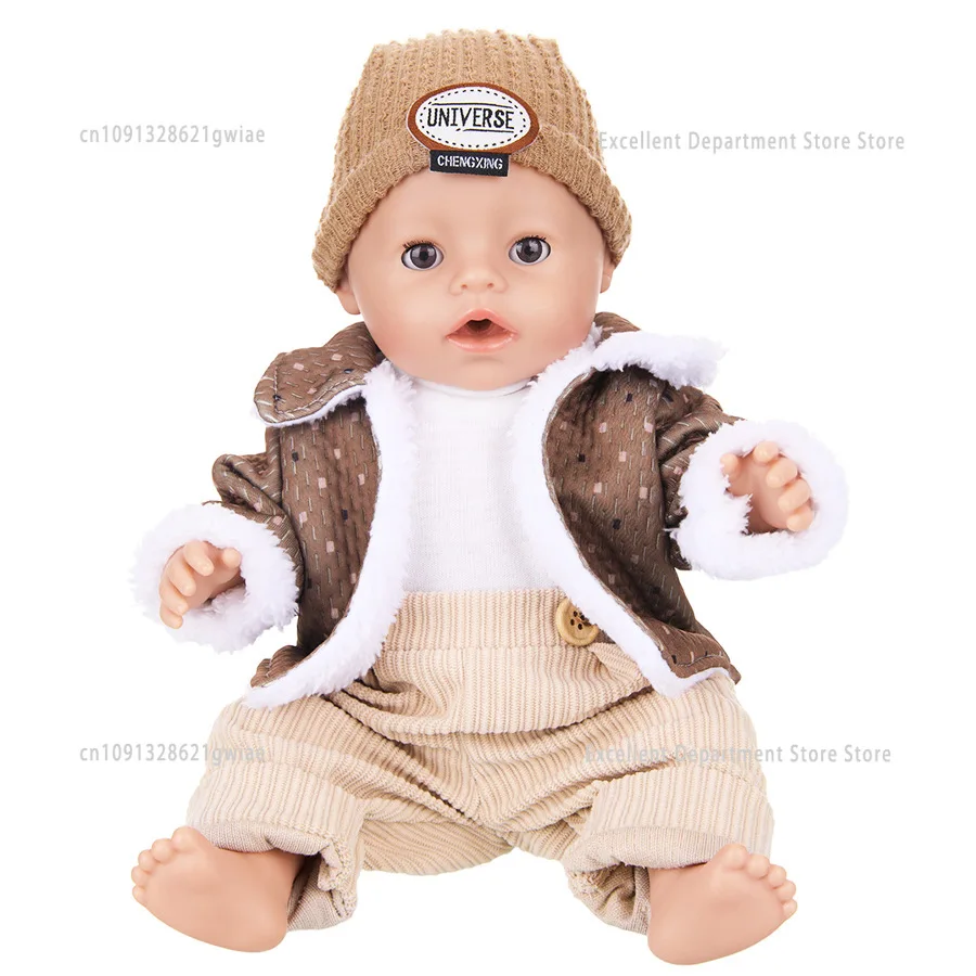 Reborn pop herfst- en winterkledingset geschikt voor Amerikaanse 18-inch meisjespoppenkleding kinderen kerst Halloween cadeau speelgoedkostuum