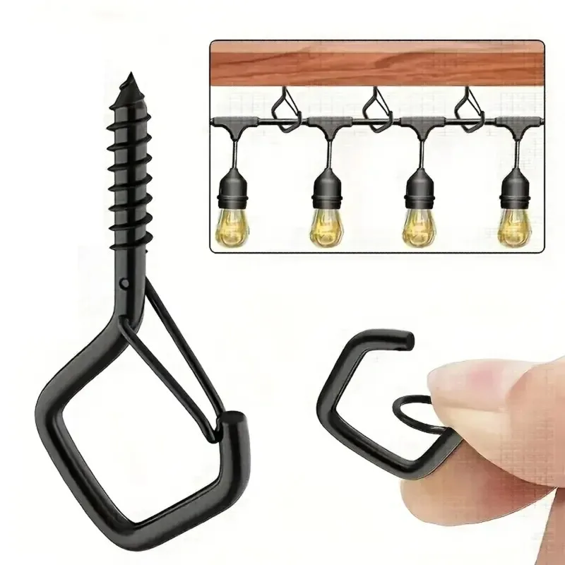 10Pcs Square Snap Safety Hooks: Sturdy Anti-Drop Hanging with Buckles for Bonsai