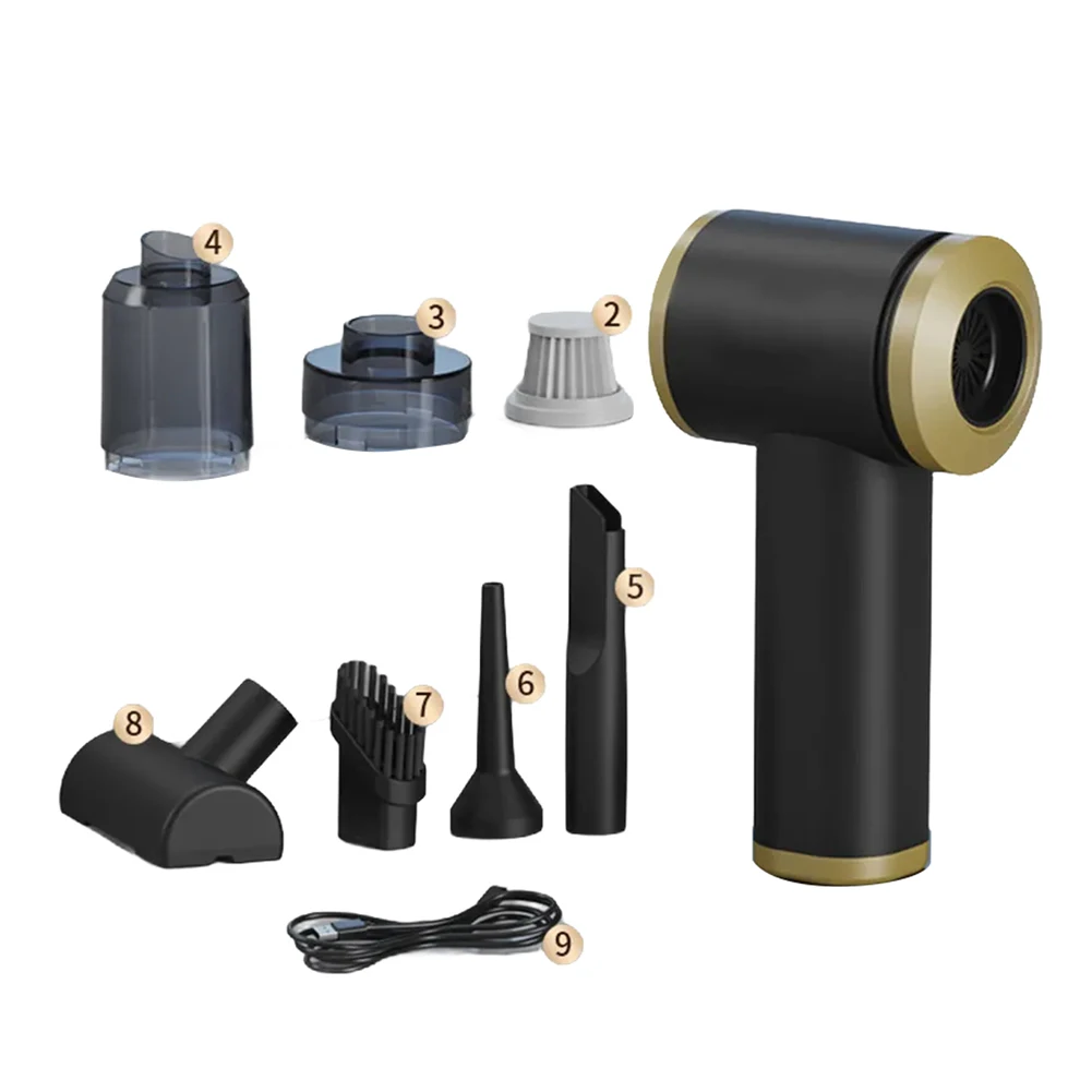 

Large Suction Power Car Vacuum Cleaner Black Blower Convenience And Flexibility In Design Portable And Compact