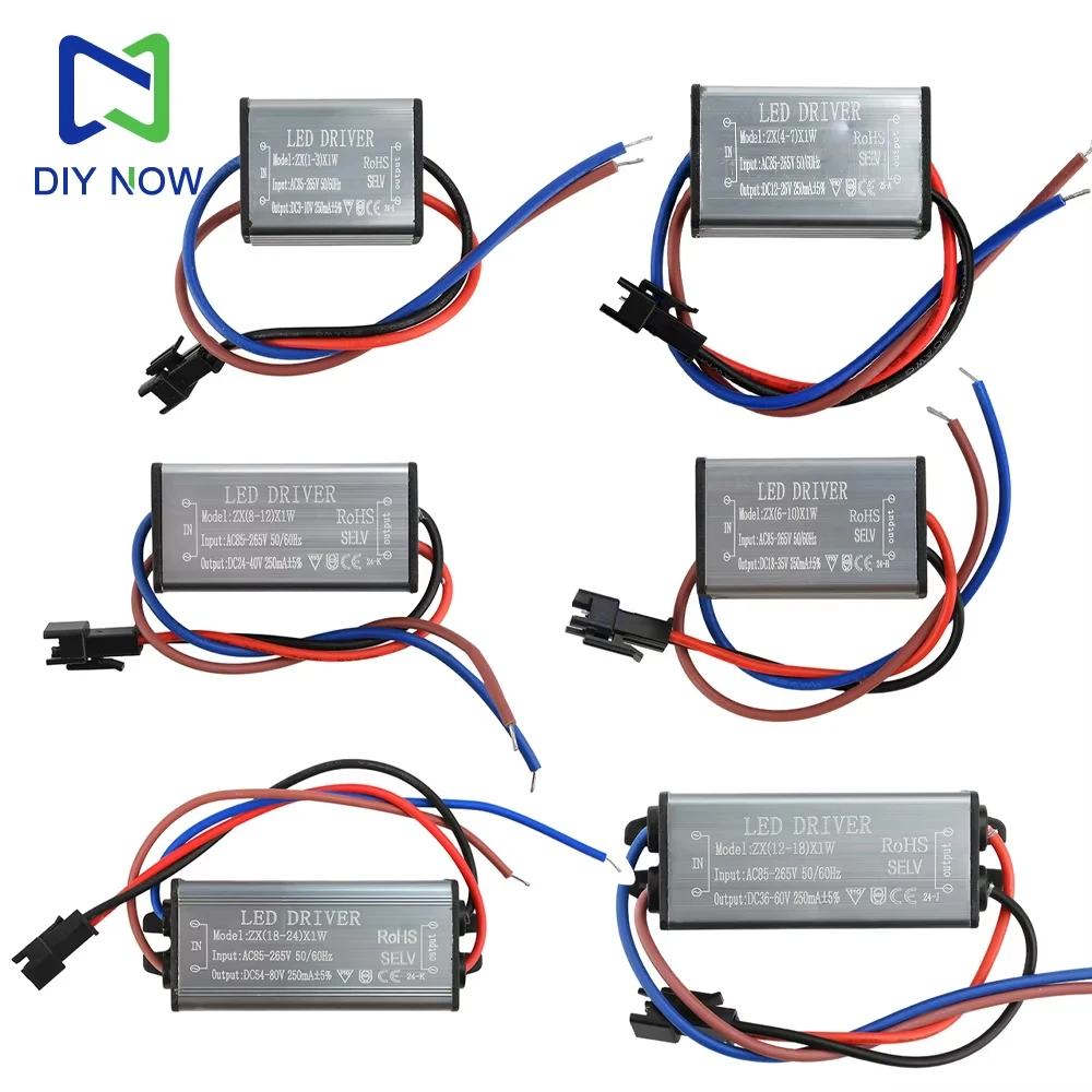 キャンセルパネル LED Waterproof Driver 1-3W 6-10W 8-12W 12-18W 18-24W Ac85-265V