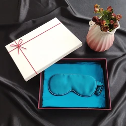 100% Double-sided Pure Mulberry Silk Pillowcase with Hidden Zipper.Elastic Band Silk Sleep Mask.Festival Gift Set
