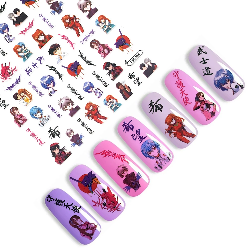 TSC-190 TSC-330 Hot blooded cartoon characters Spy Curse Spell Tokyo 3D Back glue Nail decal Nail sticker Nail art Nail ornament