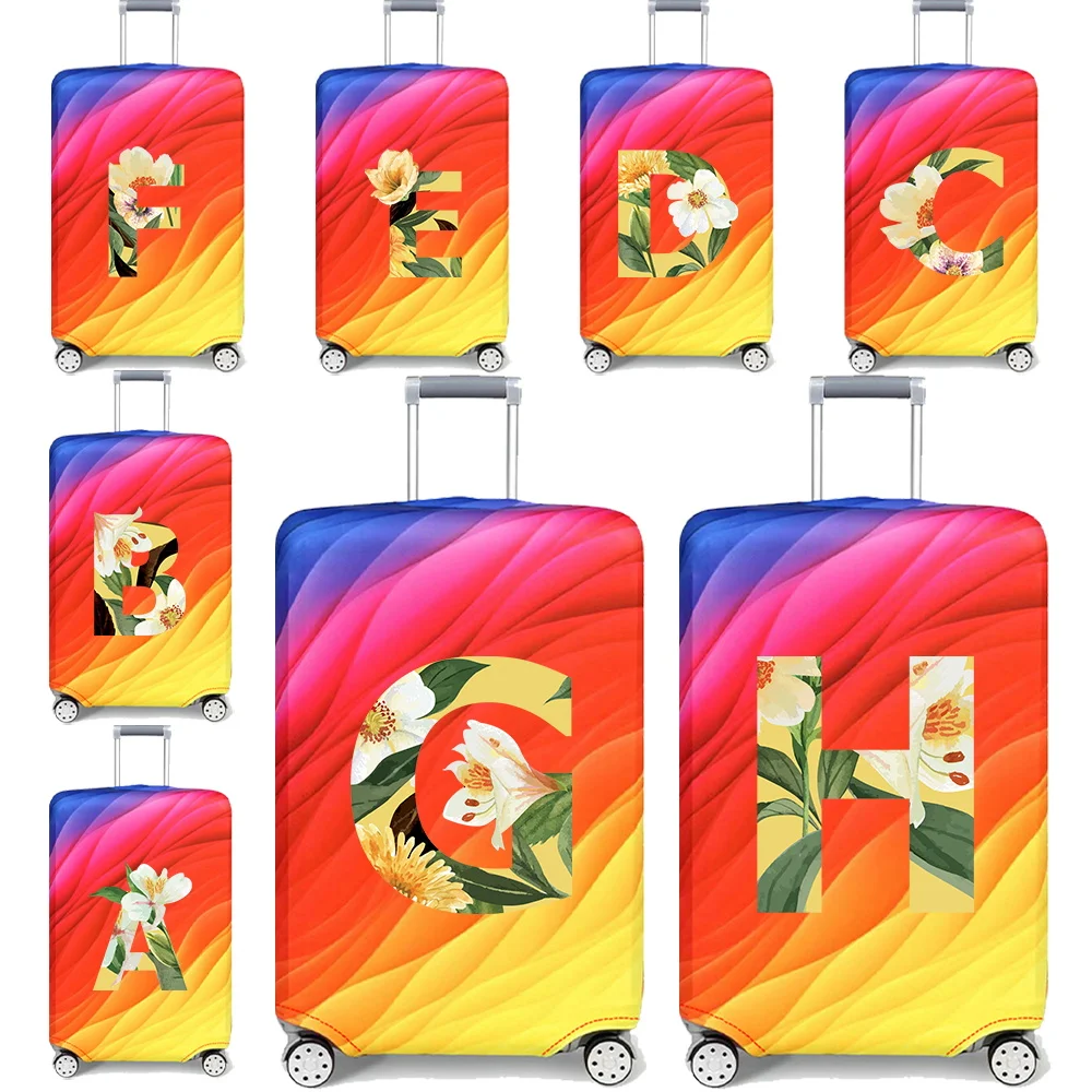 

Portable Elastic Luggage Protective Cover Simplicity Dust Cover Anti-Scratch Protective Floral Pattern Series Travel Accessories