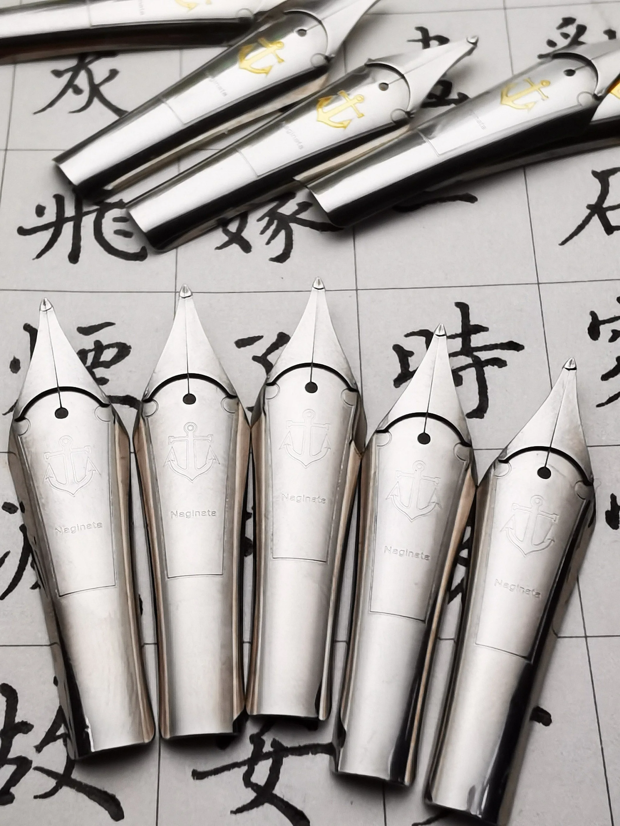 new-creative-rounded-polished-thick-fountain-pen-16mm-20mm-30mm-nib-double-layer-long-blade-nib-two-color-school-nib