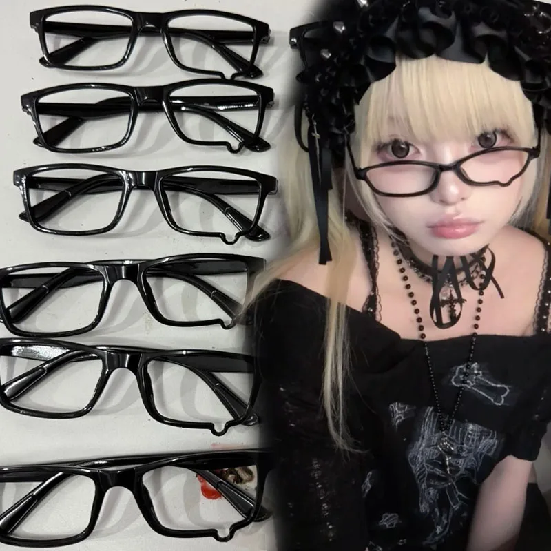 

Y2K Crying Tears Glasses Frame Retro Subculture Anime Cosplay Accessory Unisex Eyewear Fashion Gift for Halloween Birthday Party