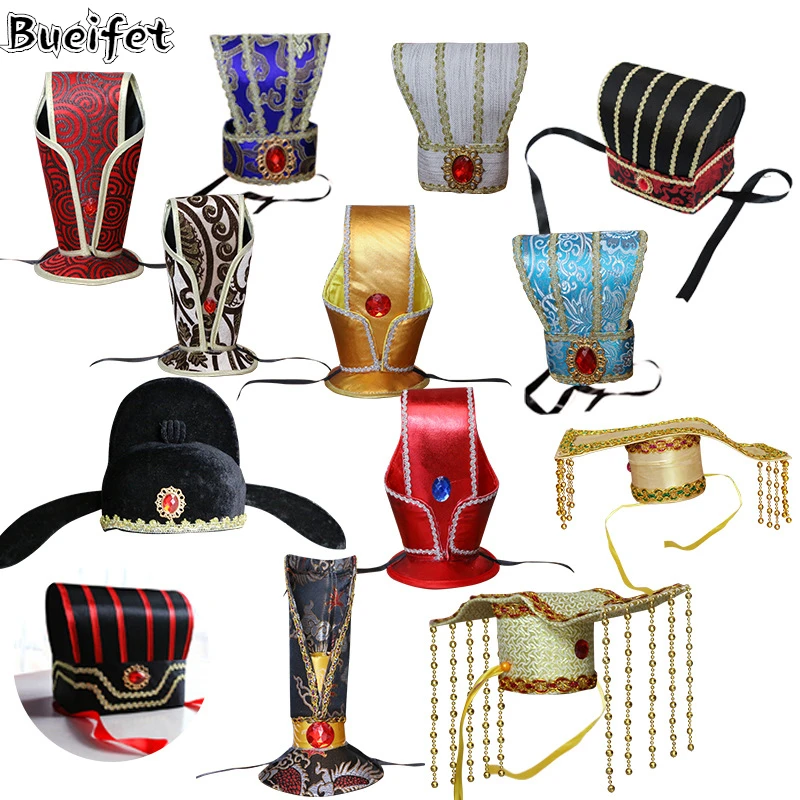 Traditional Chinese Hanfu Men Hat Accessories Ancient Hanfu Hat Han Dynasty Male Cosplay Headdress Hanfu Hat Stage Performance