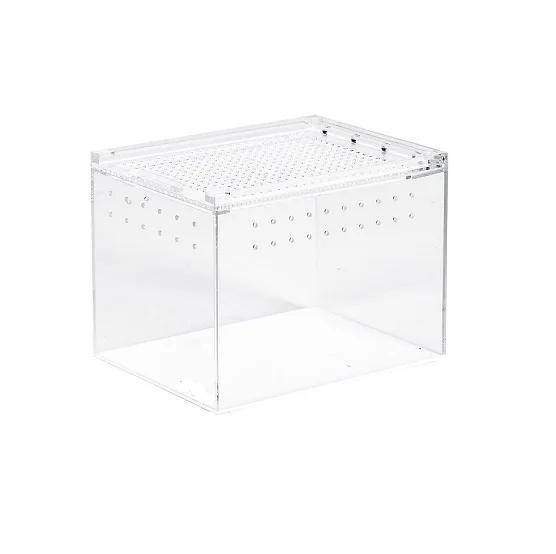 

Magnetic Acrylic Case,Enclosure Reptile Breeding Box Terrarium Cage for Tarantula Scorpion Sling Isopods Lizards Roach