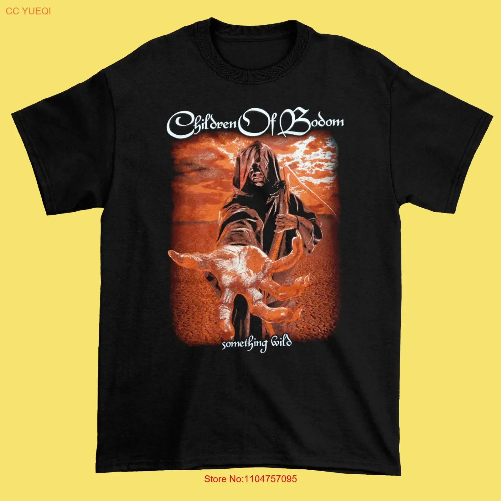 Something Wild CHILDREN OF BODOM Black S 234XL Music T Shirt vintage Washed fashion Casual Unisex Comfortable Stylish Soft
