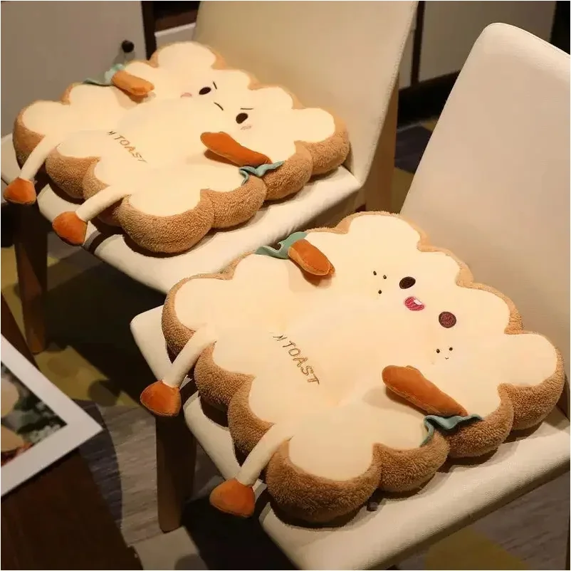 

1 шт., подушка для тостов с имитацией хлеба, мягкая подушка из пены с эффектом памяти, декор для дивана, стула, подушка для сиденья, милая студенческая подушка для стула