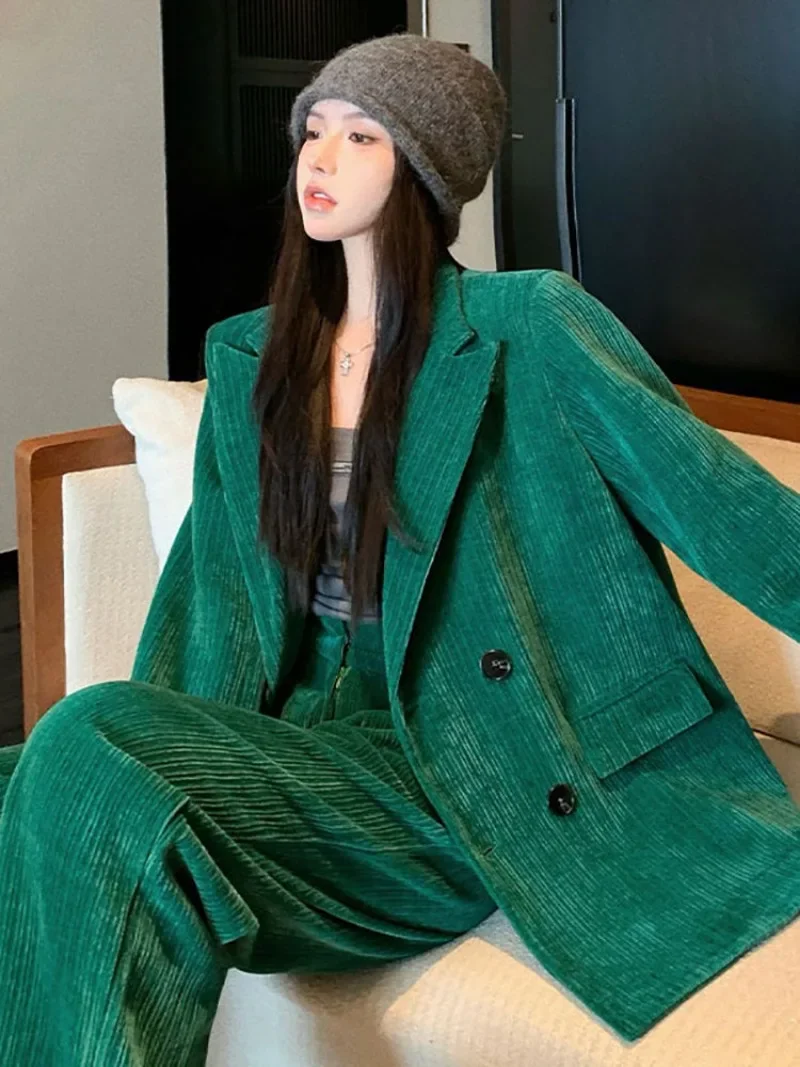 2025 Maillard Spring New Suit Women's Age Reducing Casual Fashion Suit Western Pants Two Piece Set Trendy Female Clothing