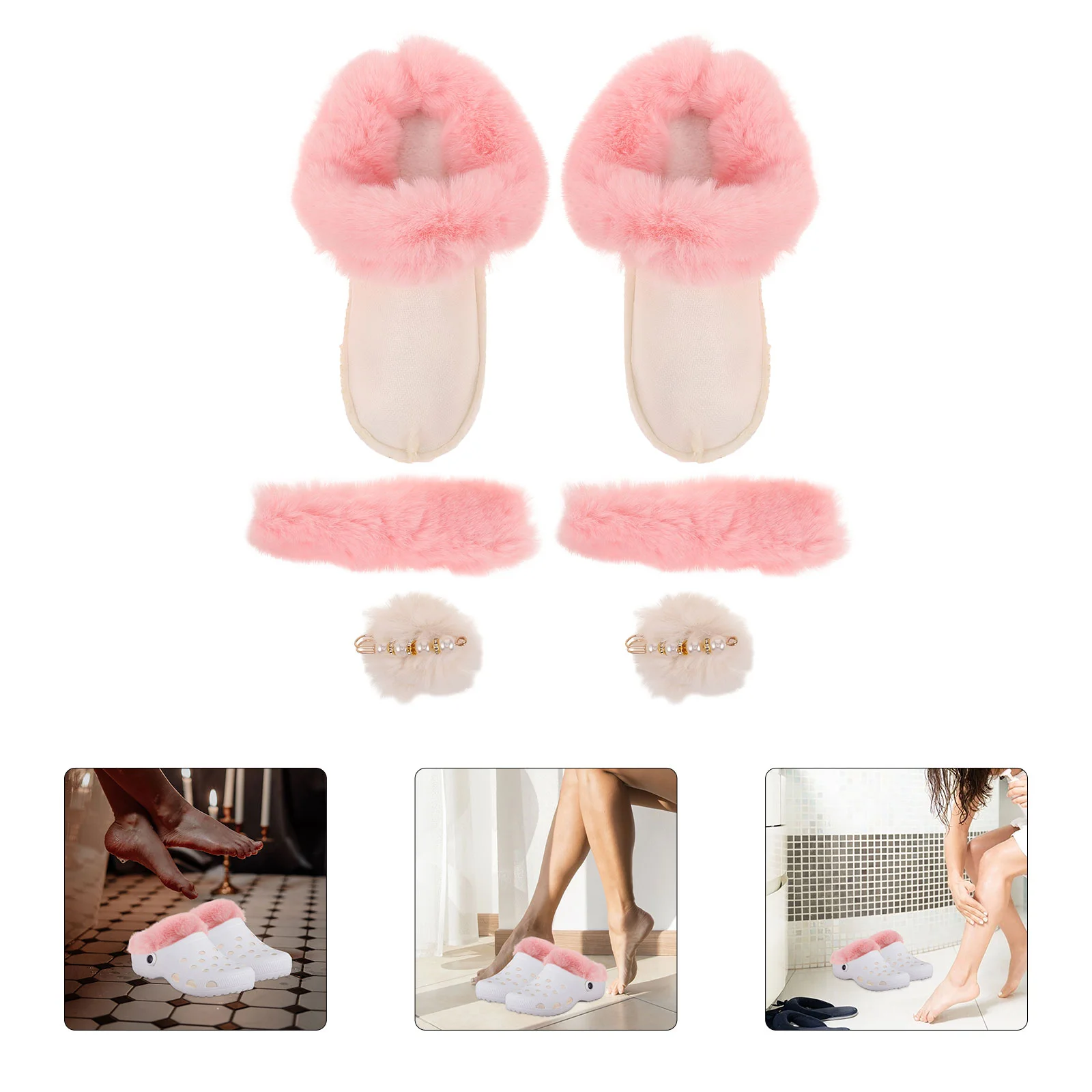 Cotton Covers Shoes Warm Liner Plush Inserts Replacement Winter Fluffy Slippers Liners for Women Cozy Furry