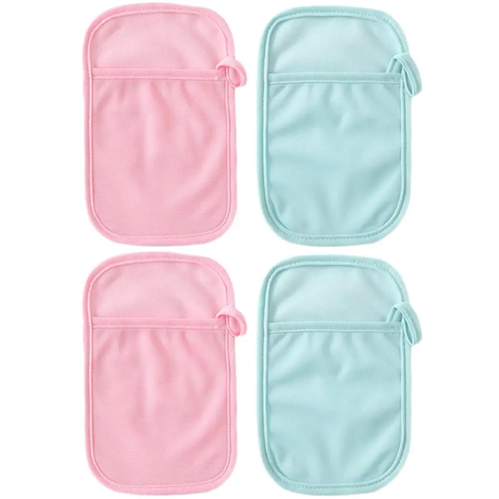 

4 Pcs Baby Bath Mitts Infant Shower Washcloths Body Scrubbing Gloves Cotton Gentle Bathing Soft Long Lasting Pool Toy