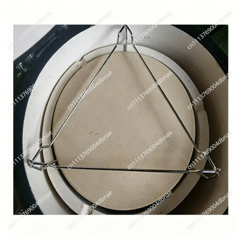 Suitable for Oven Tripod Household Ceramic Barbecue Grill Accessories, Smoke Deflector Multi-functional Tripod with Pizza Plate