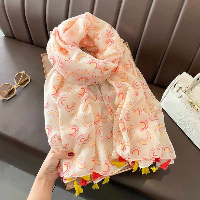 Luxury Brand Cotton Viscose Scarf Bohemian Aztec Plaid Tassel Shawls and Wraps Echarpe Pashmina Bufandas Muslim Sjaal 180*90Cm