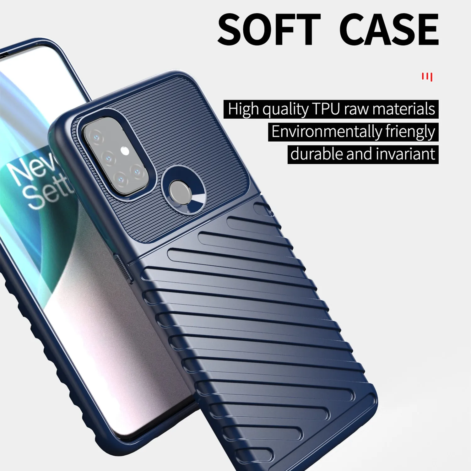 Fashion Silicone N10 N100 Shockproof Thunder Cover For Oneplus Nord N200 1+Nord N20 5G Fitted Case