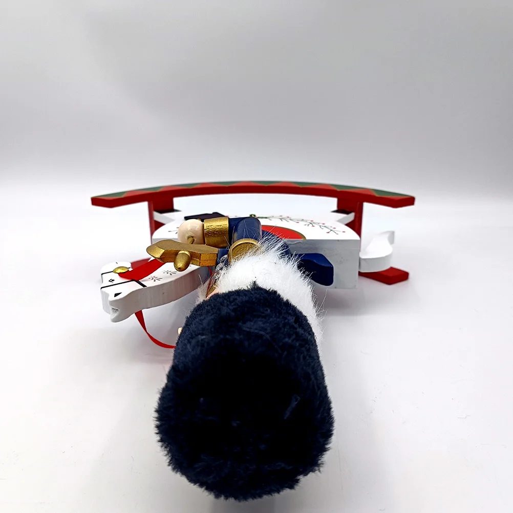 

Christmas Rocking Horse Nutcracker Wooden Soldier Small Handpainted Christmas Table Centerpiece Holiday Decoration