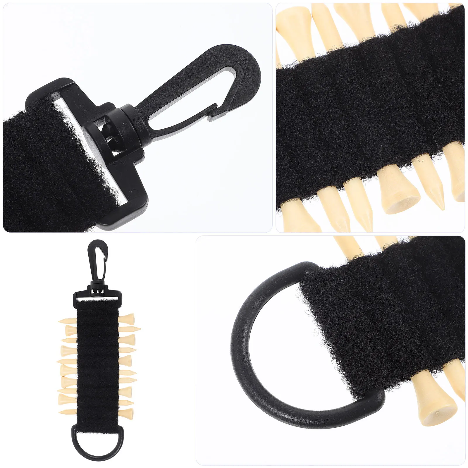 

1 Set Golf Tee Holder Plastic Cloth Portable Tees Organizer Lightweight Compact Anti-Wear Fracture Easy Carry Sports Golfing